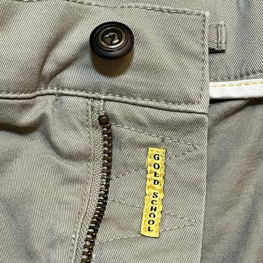 Duck Head Shorts Men 36 Khaki Tan Gold School Chino Stretch Flat Front Pockets